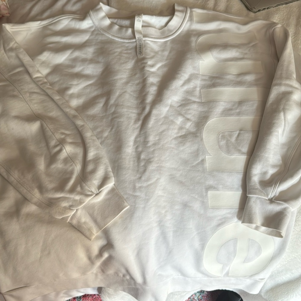 Lululemon white crew neck